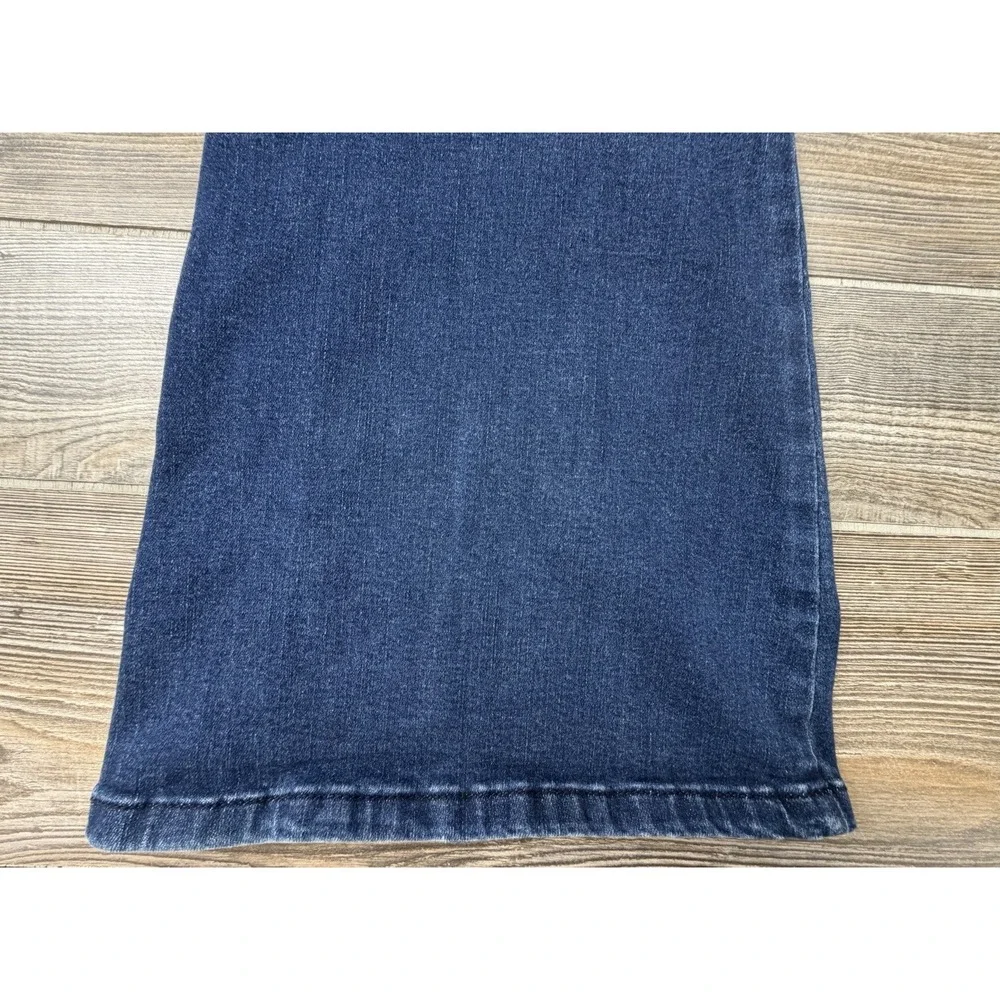 We The Free People Penny Pull-On Flare Jeans Dark Wash Blue 29 Stretch Boho‎